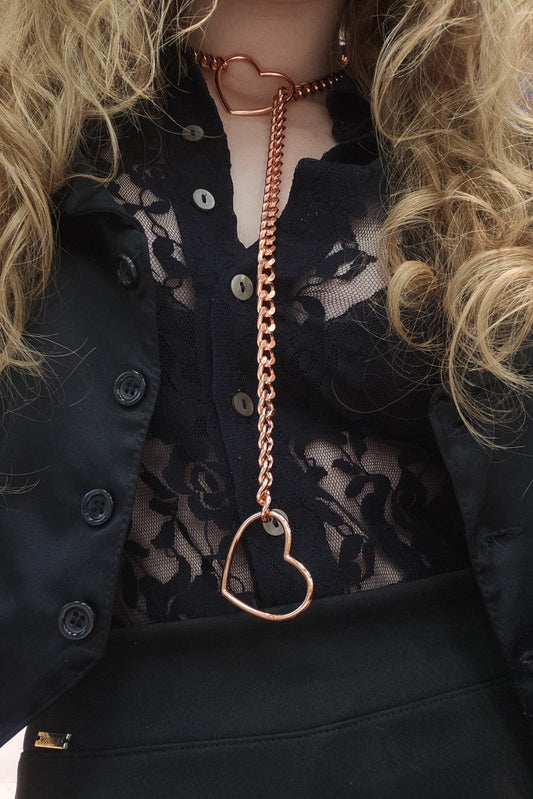 Double heart necklace